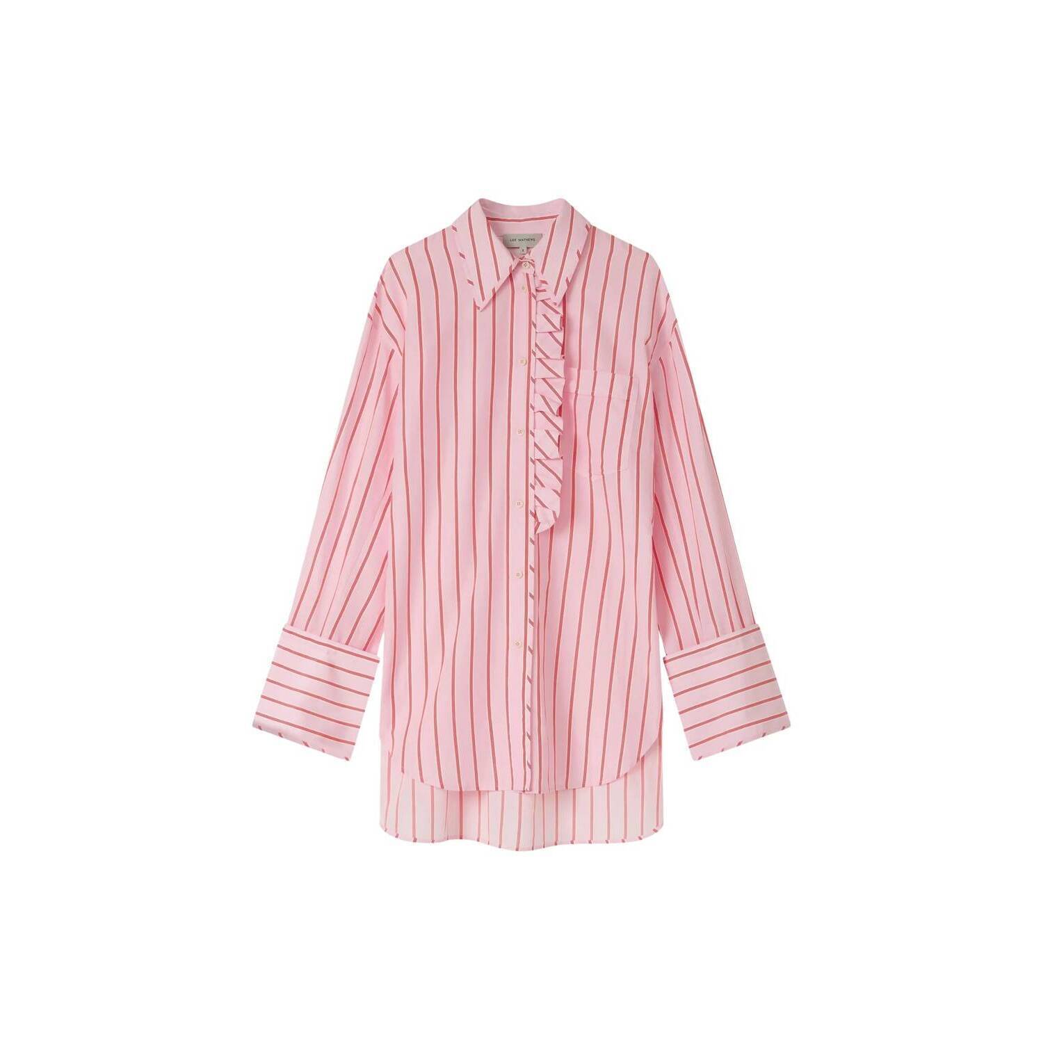 New Lee Mathews Tabi Shirt In Pink — image 2 of 2